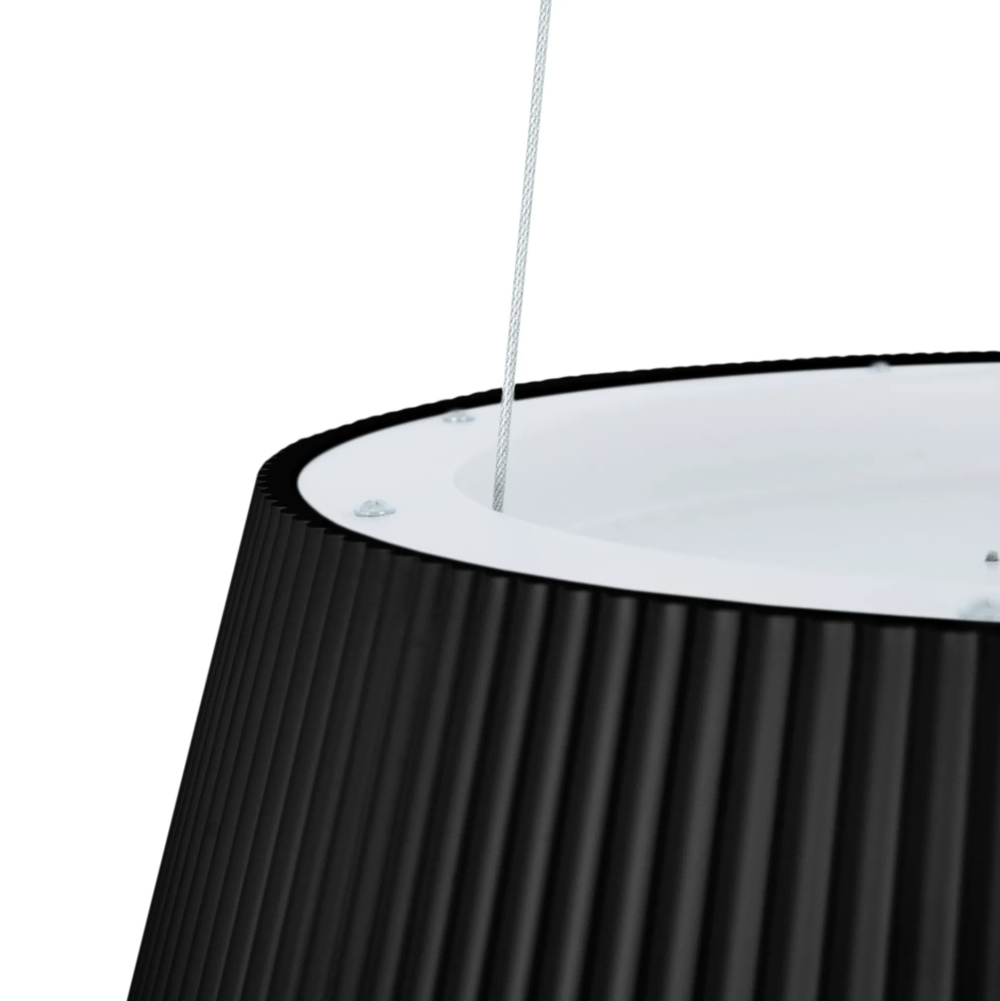Lámpara colgante LED CCT 24W - Efecto madera - ø46cm
