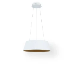 Lámpara colgante LED CCT 24W - Efecto madera - ø46cm