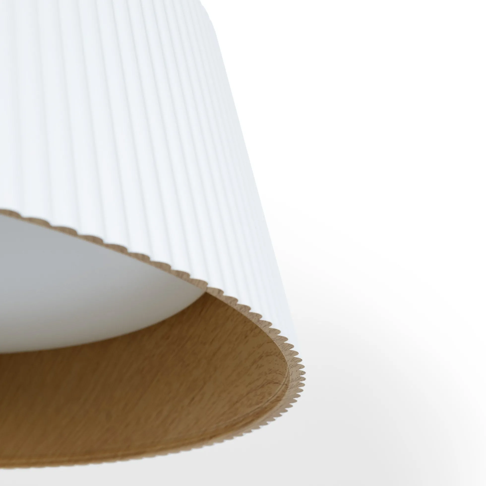 Lámpara colgante LED CCT 24W - Efecto madera - ø46cm
