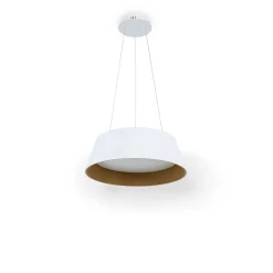 Lámpara colgante LED CCT 24W - Efecto madera - ø46cm