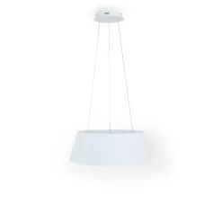 Lámpara colgante LED CCT 24W - Efecto madera - ø46cm