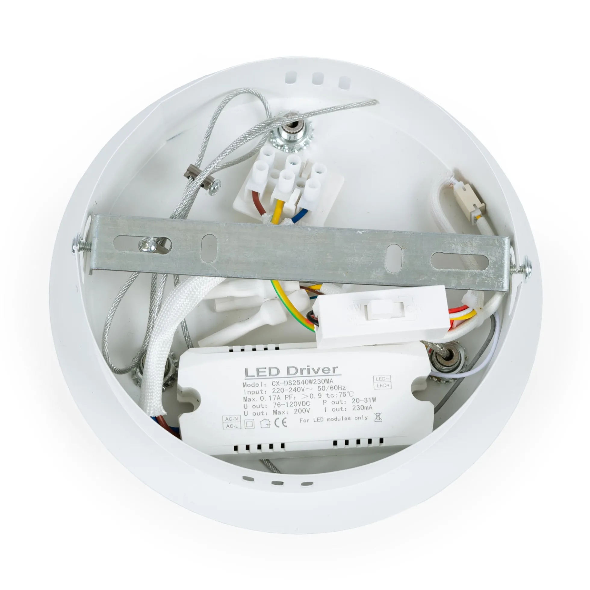 Lámpara colgante LED CCT 24W - Efecto madera - ø46cm
