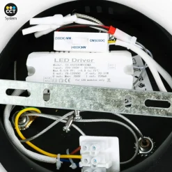 Lámpara colgante LED CCT 24W - Efecto madera - ø46cm