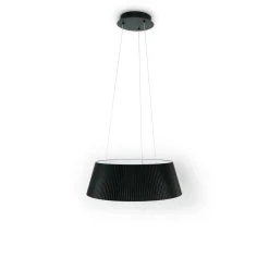 Lámpara colgante LED CCT 24W - Efecto madera - ø46cm
