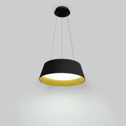 Lámpara colgante LED CCT 24W - Efecto madera - ø46cm