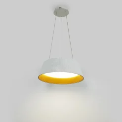 Lámpara colgante LED CCT 24W - Efecto madera - ø46cm