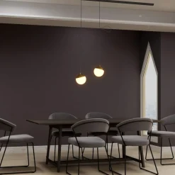 Lámpara colgante LED esfera para carril magnético 48V - 6W - 2700K - CRI90