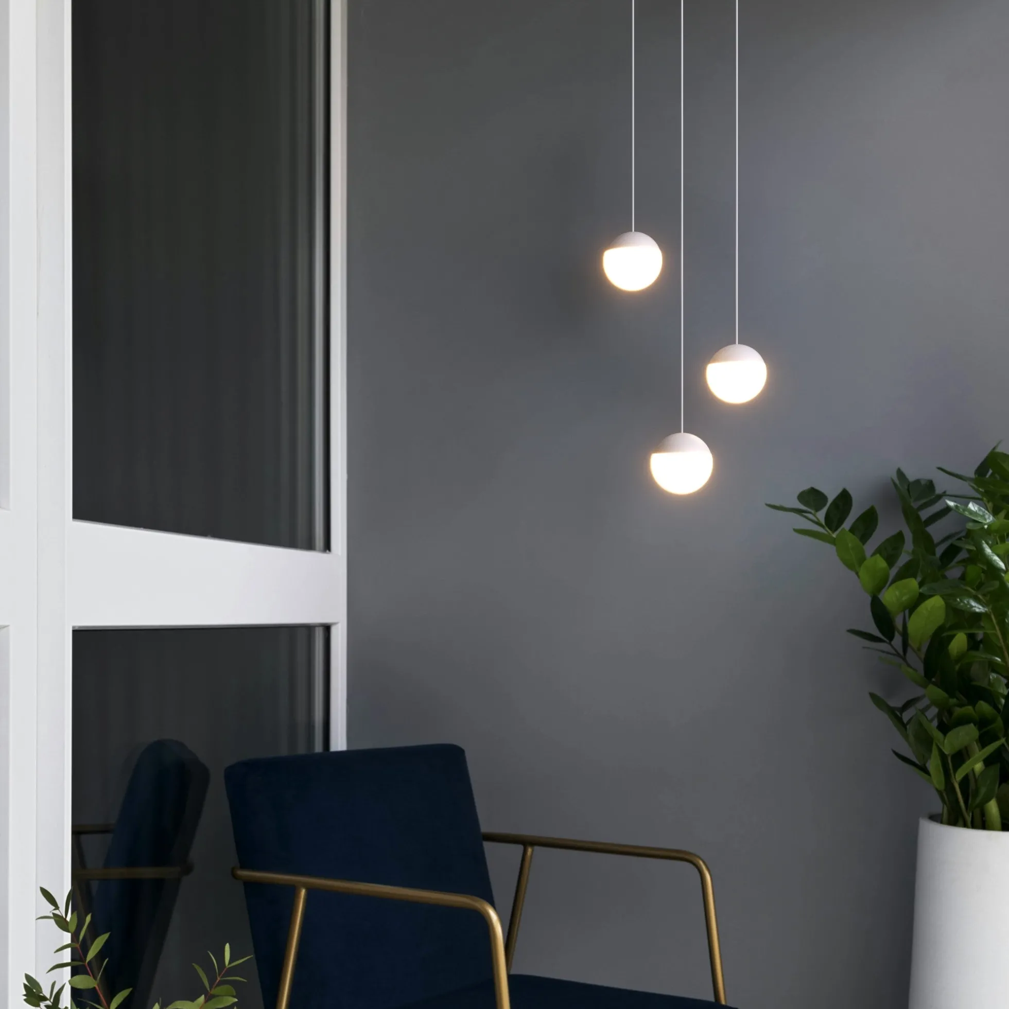 Lámpara colgante LED esférica "ASTRO" - 9W - Luz cálida