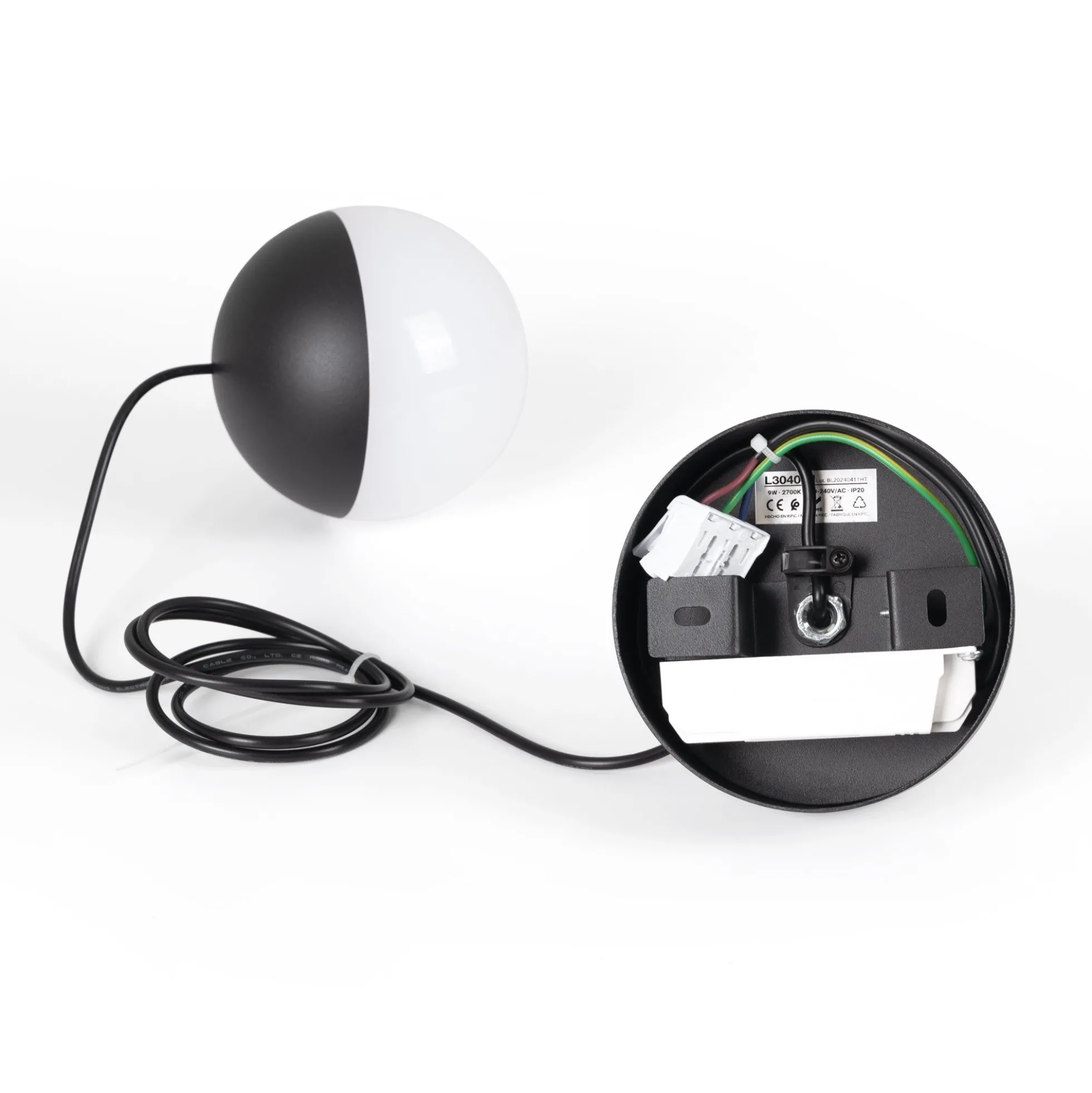 Lámpara colgante LED esférica "ASTRO" - 9W - Luz cálida