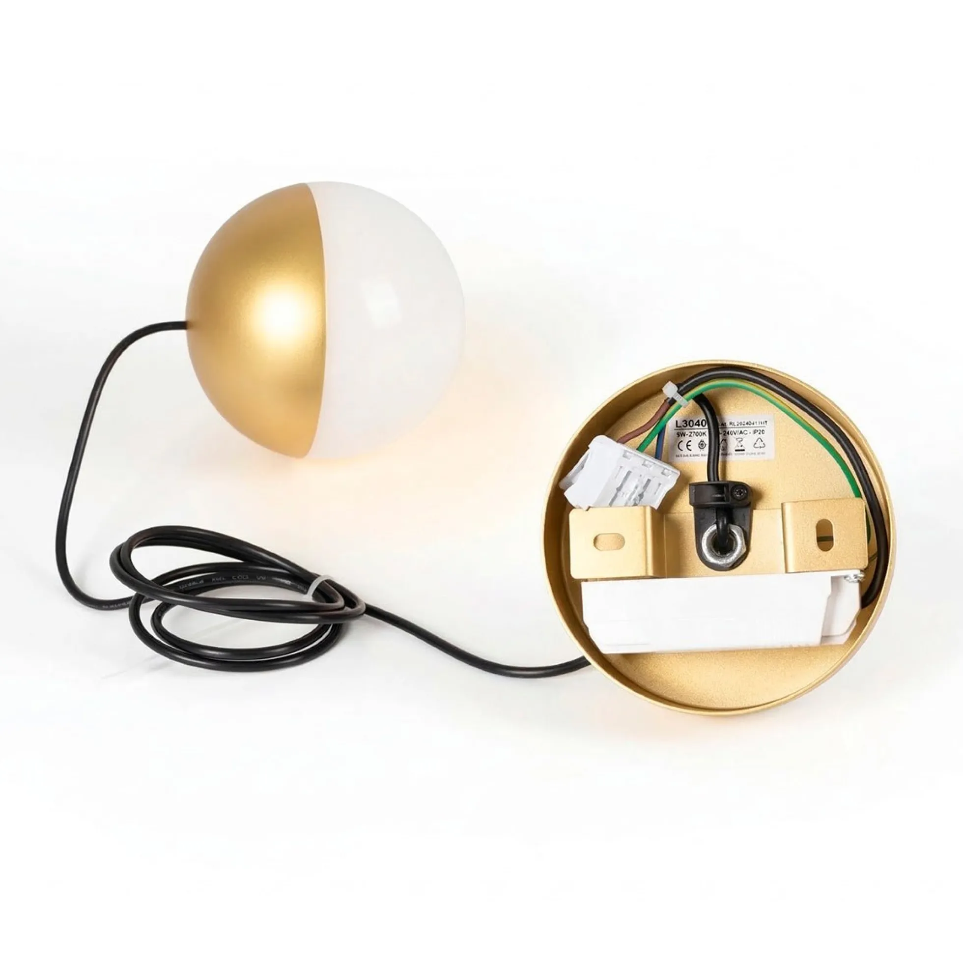 Lámpara colgante LED esférica "ASTRO" - 9W - Luz cálida