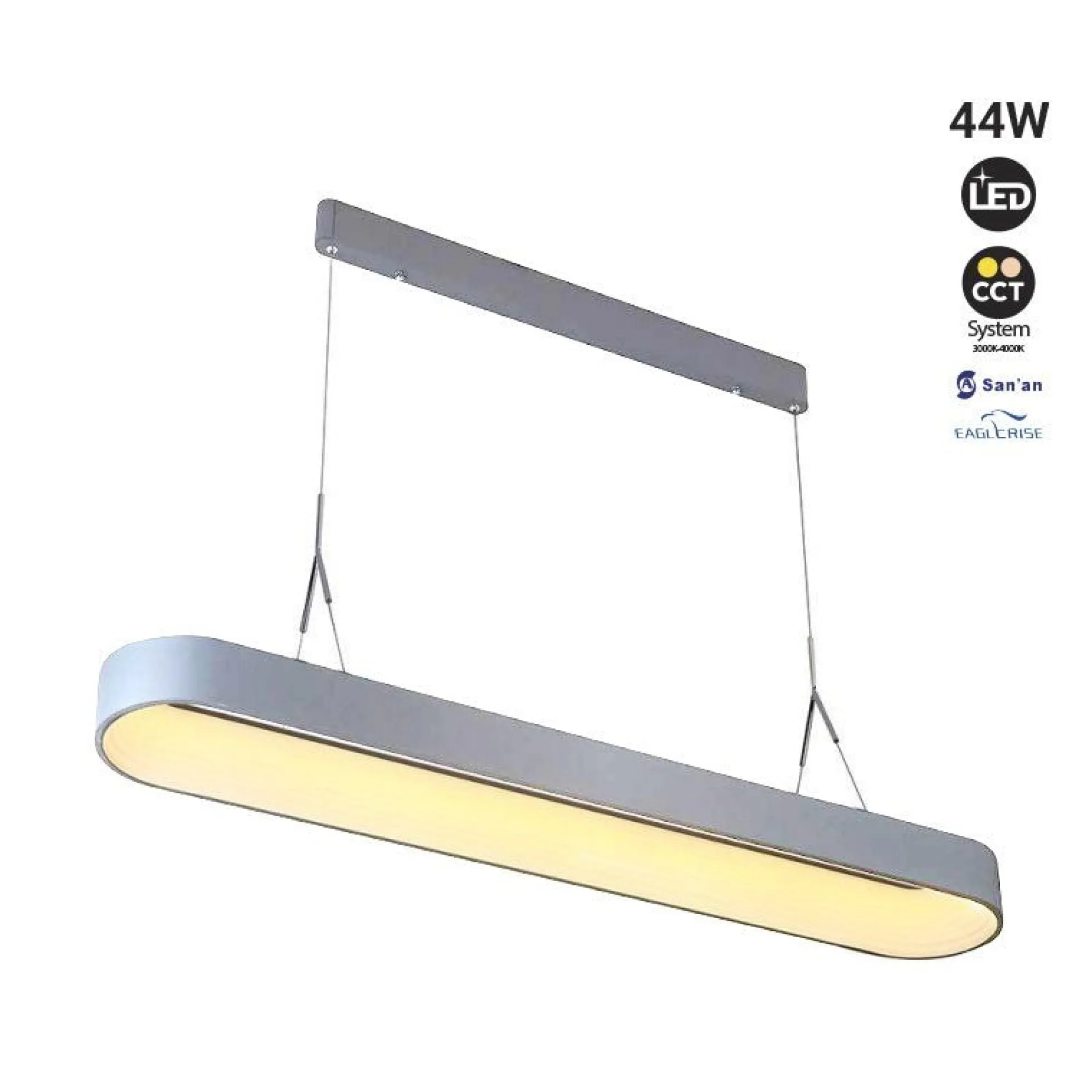 Lámpara colgante LED nórdica "RIPLEY" CCT - 44W