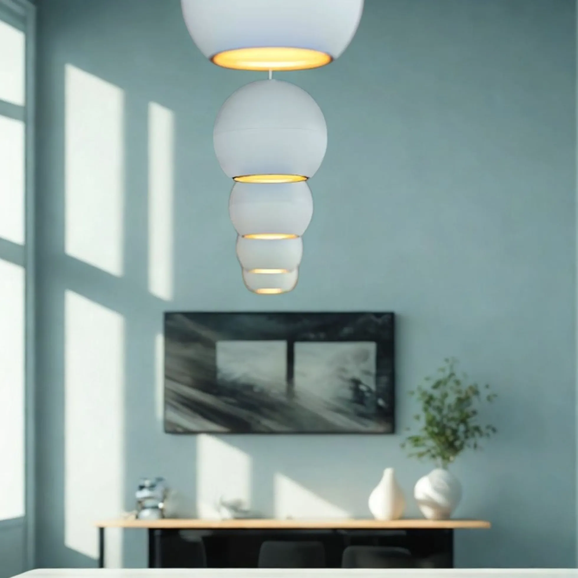 Lámpara colgante LED para carril magnético 48V "SELENE"- 9W - 2700K - Chip OSRAM