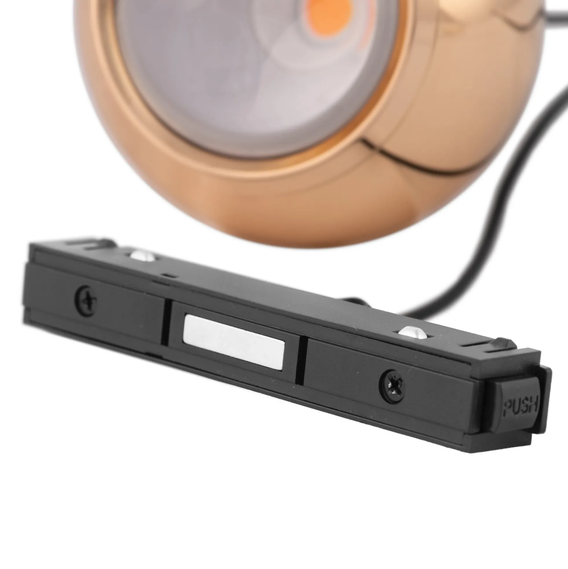 Lámpara colgante LED para carril magnético 48V "JADE"- Ø10 - 7W - 2700K - Chip OSRAM