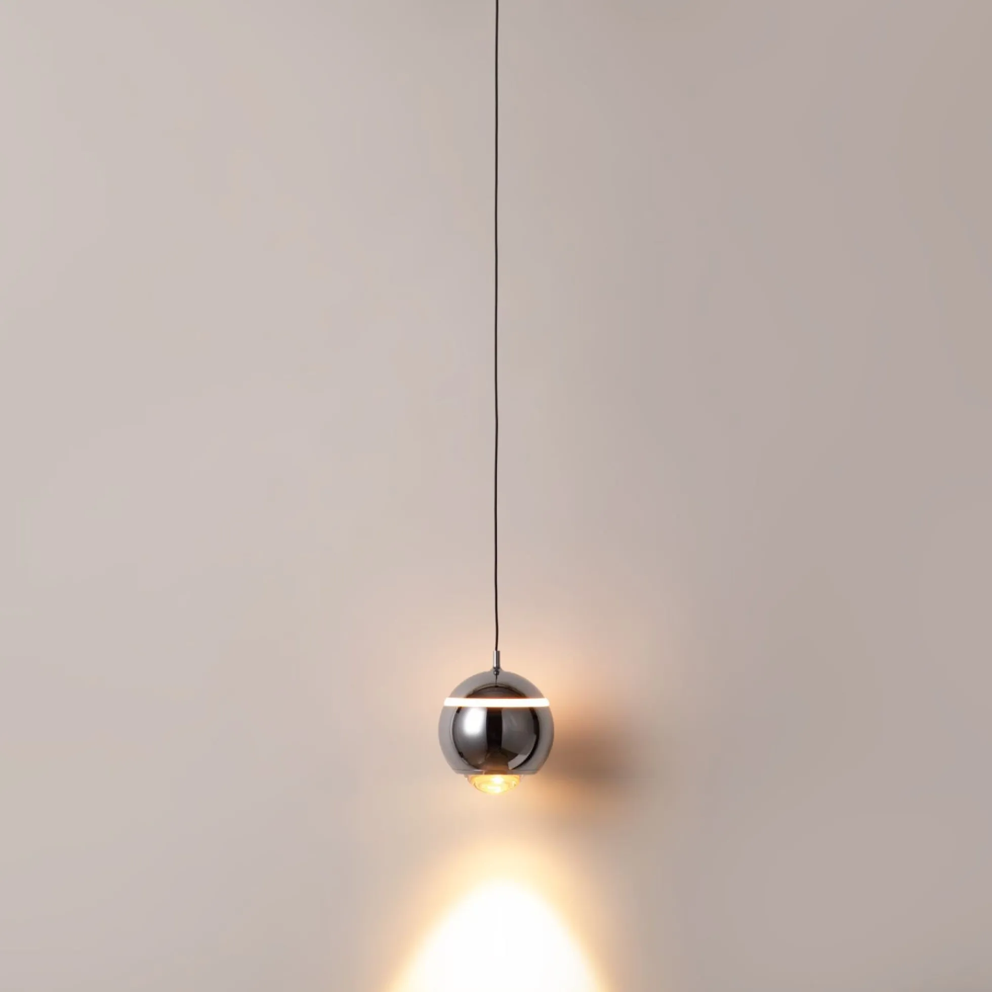 Lámpara colgante LED para carril magnético 48V "JADE"- Ø10 - 7W - 2700K - Chip OSRAM