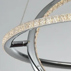Lámpara colgante LED "SIRKLER" 28W efecto cuarzo