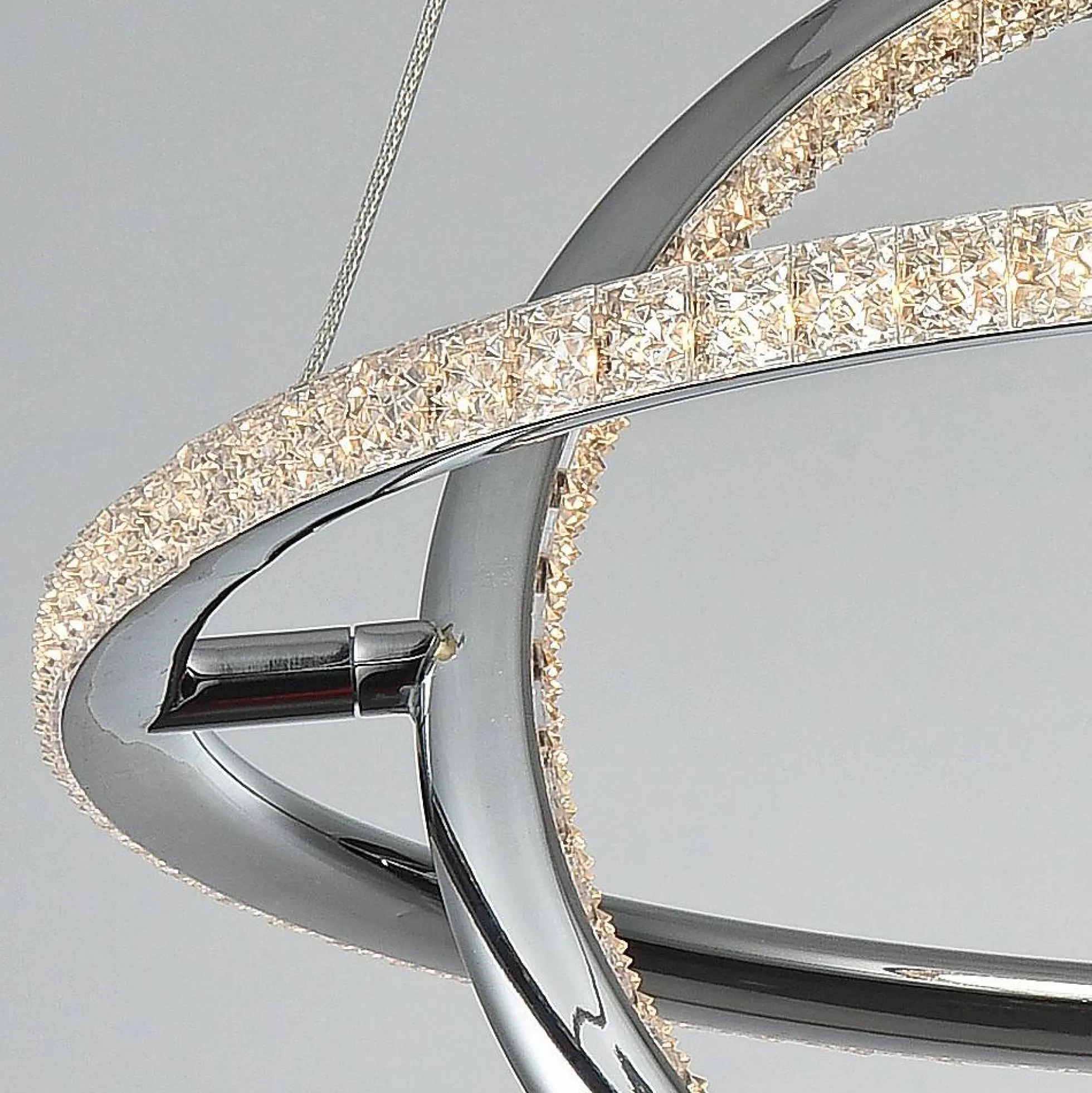 Lámpara colgante LED "SIRKLER" 28W efecto cuarzo