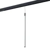 Lámpara colgante LED vertical para carril magnético - 48V - 12W - 2800K - Negra