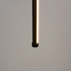 Lámpara colgante LED vertical para carril magnético - 48V - 12W - 2800K - Negra
