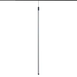 Lámpara colgante LED vertical para carril magnético - 48V - 18W - 2800K - Negra