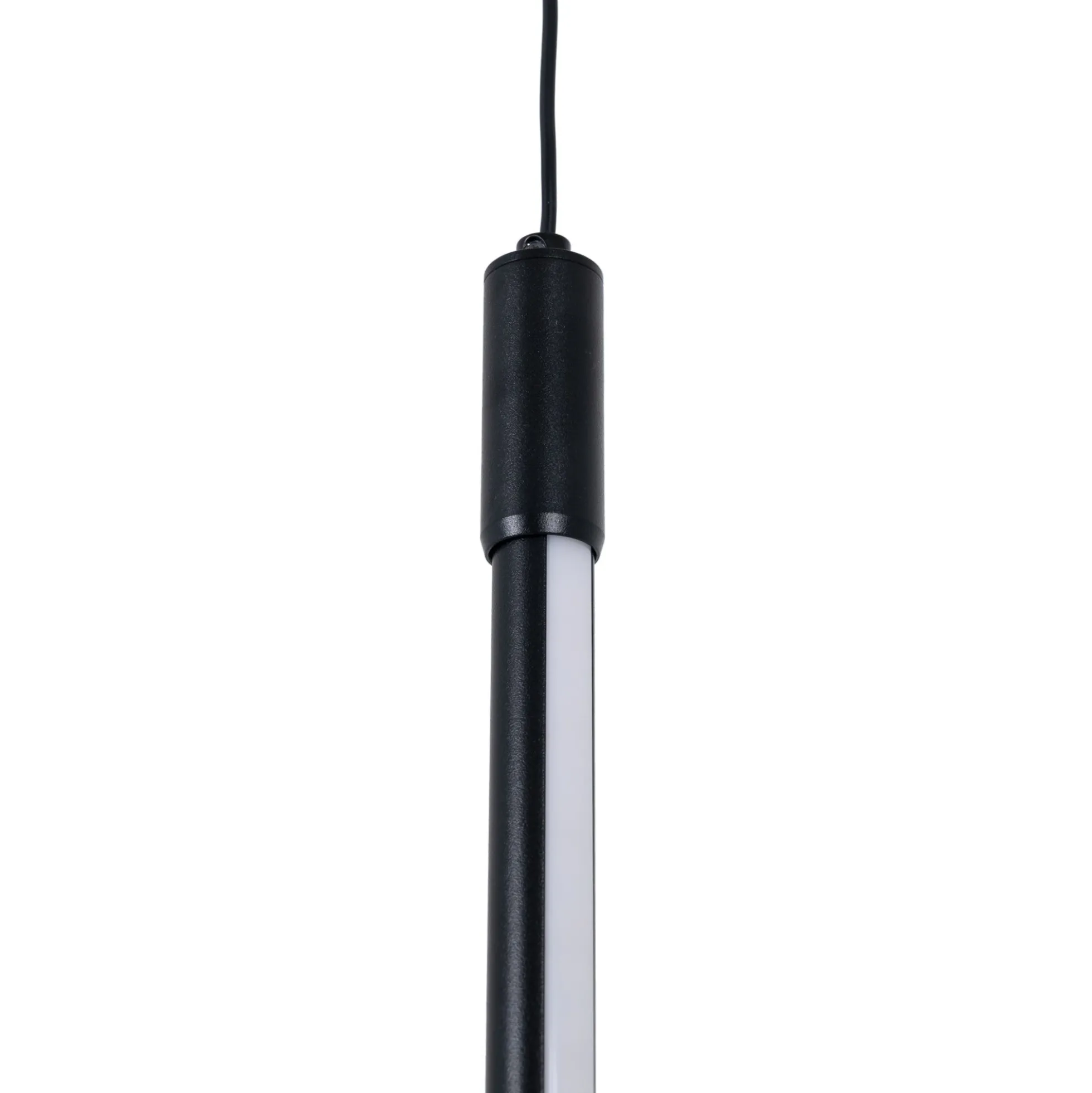 Lámpara colgante LED vertical para carril magnético - 48V - 18W - 2800K - Negra