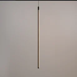 Lámpara colgante LED vertical para carril magnético - 48V - 15W - 2800K - Negra