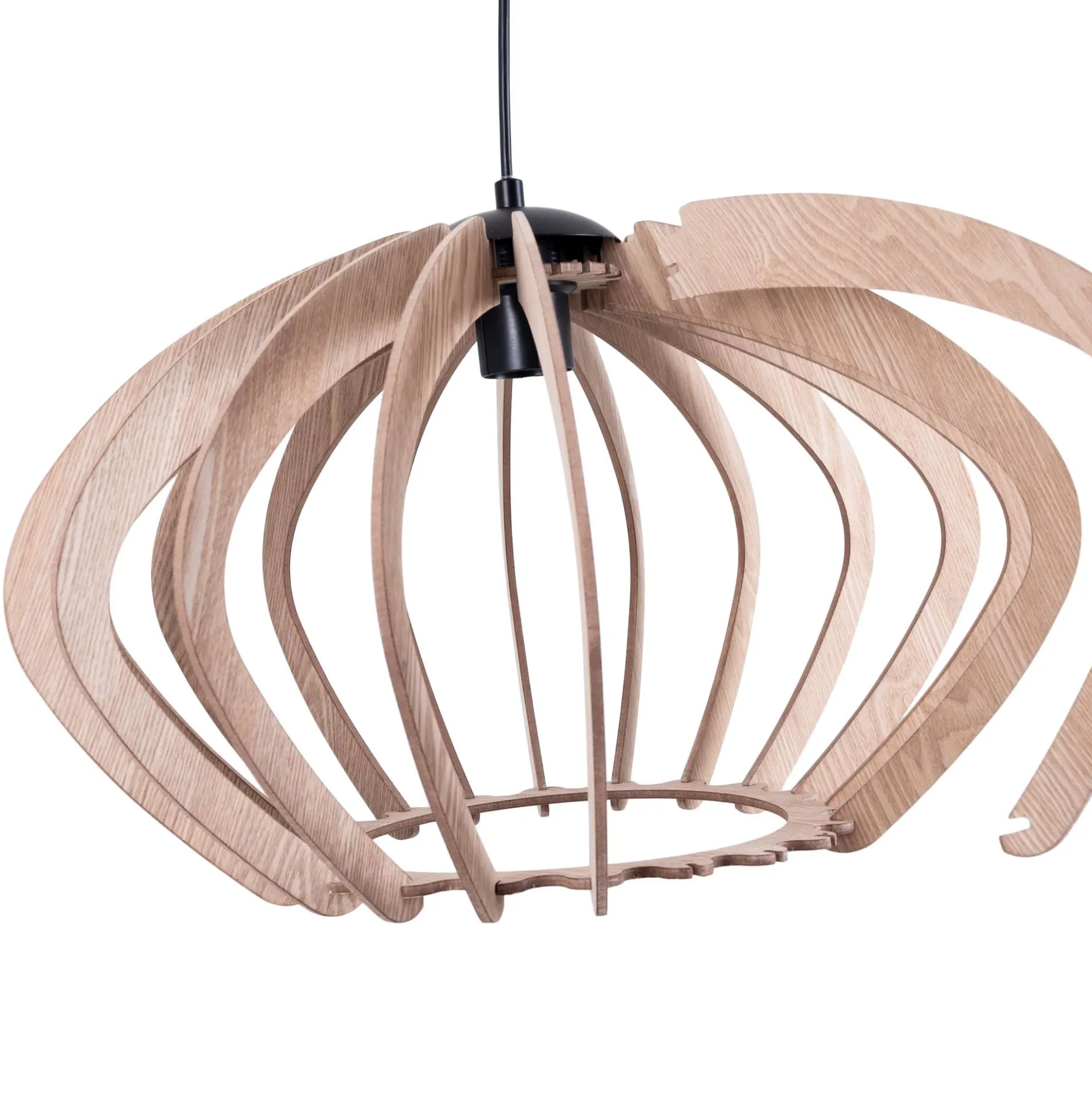 Lámpara colgante madera "Pili" - Ø 48cm - 1 x E27