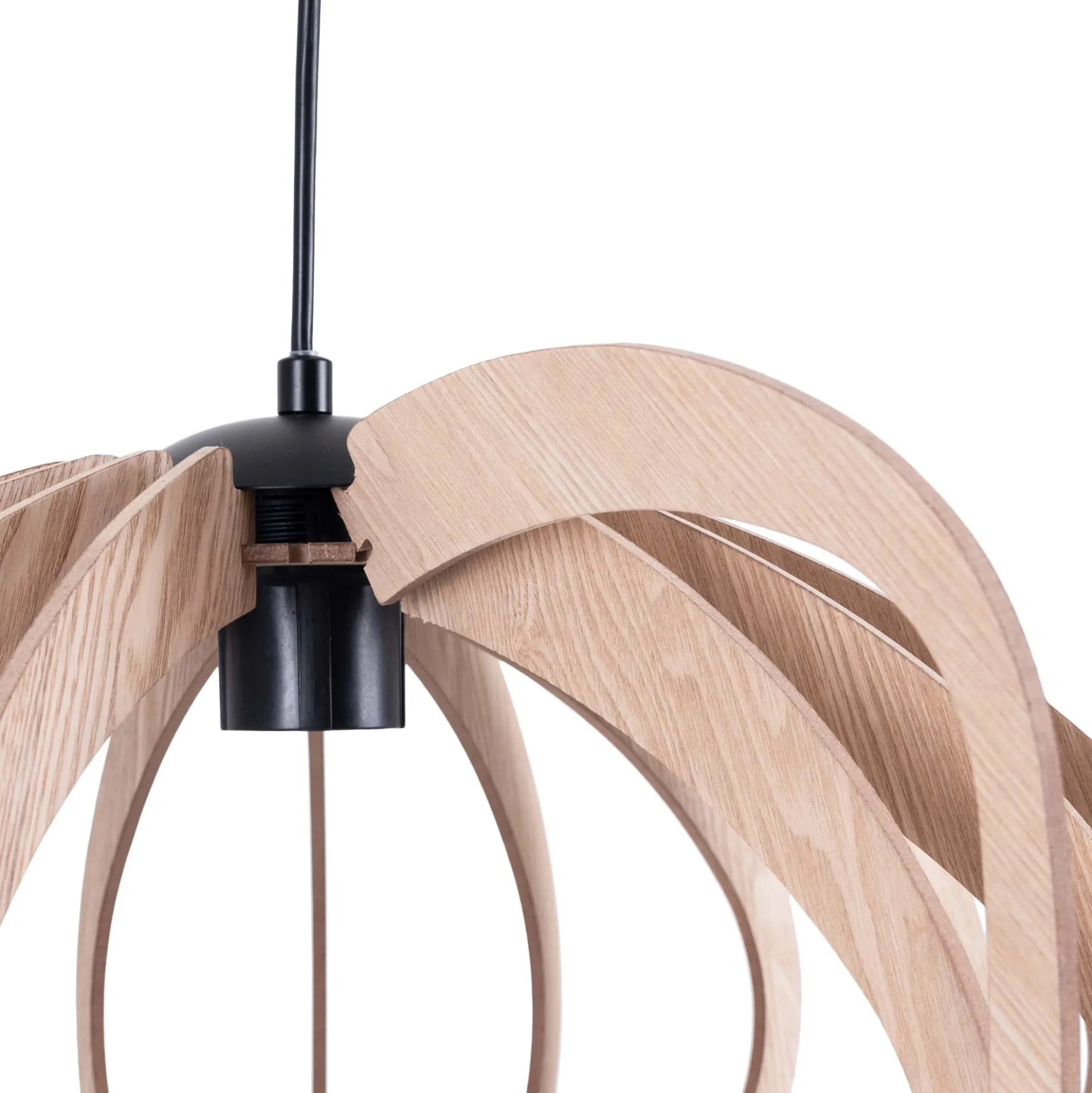 Lámpara colgante madera "Pili" - Ø 48cm - 1 x E27