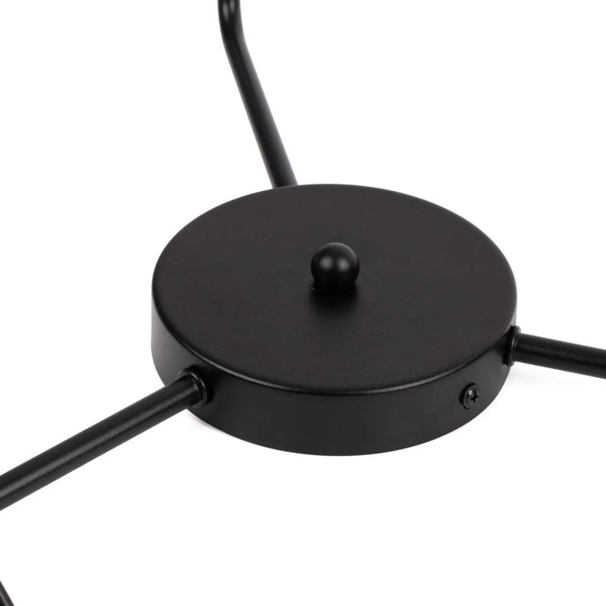 Lámpara colgante triple de metal y madera "Lima"