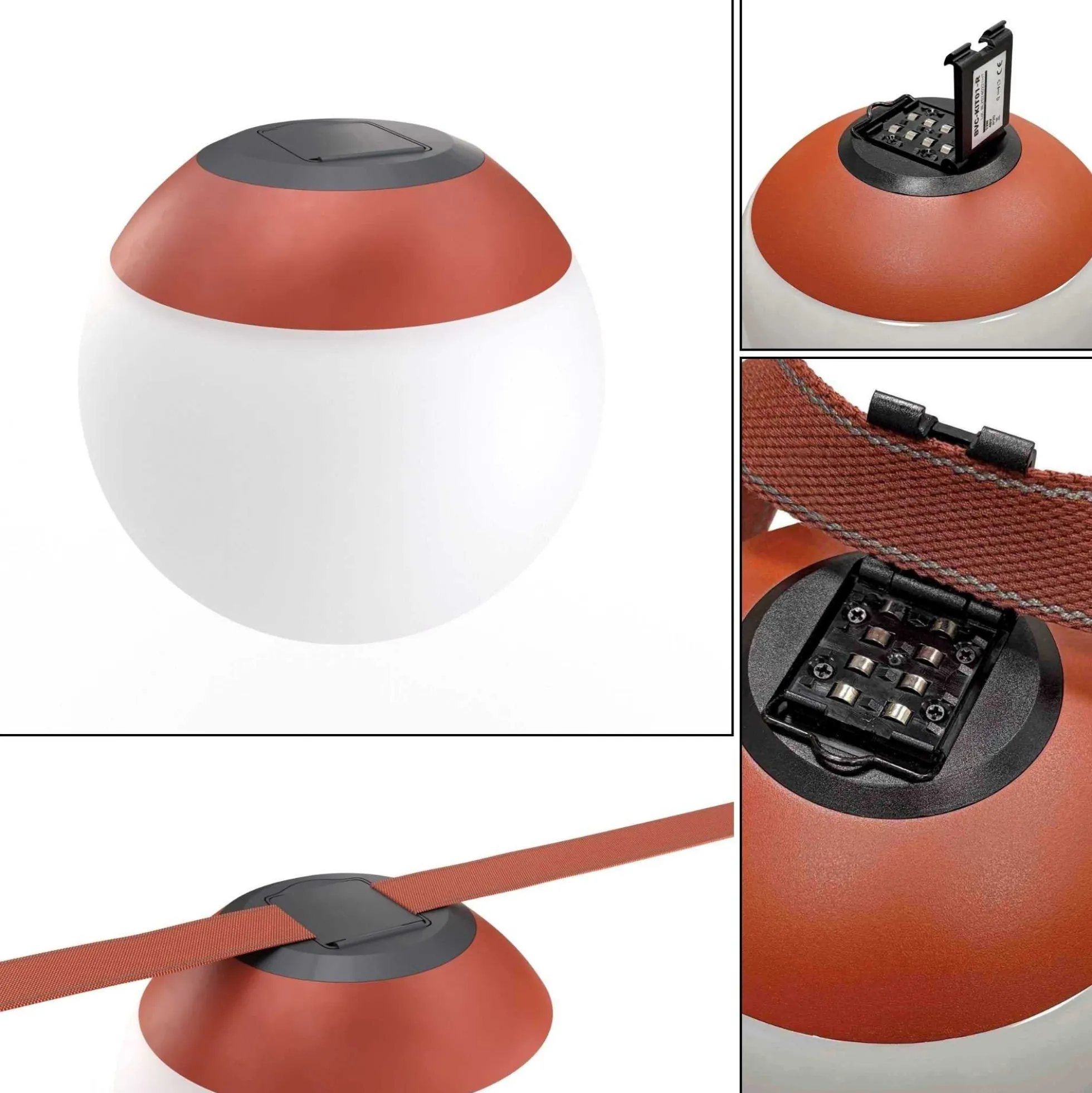 Lámpara configurable "Axia 6" - KIT 3 lámparas bola 12W + cinta textil eléctrica + accesorios
