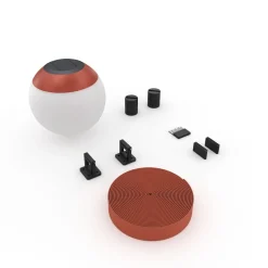 Lámpara configurable "Axia 3" - KIT lámpara bola 12W + cinta textil eléctrica + accesorios