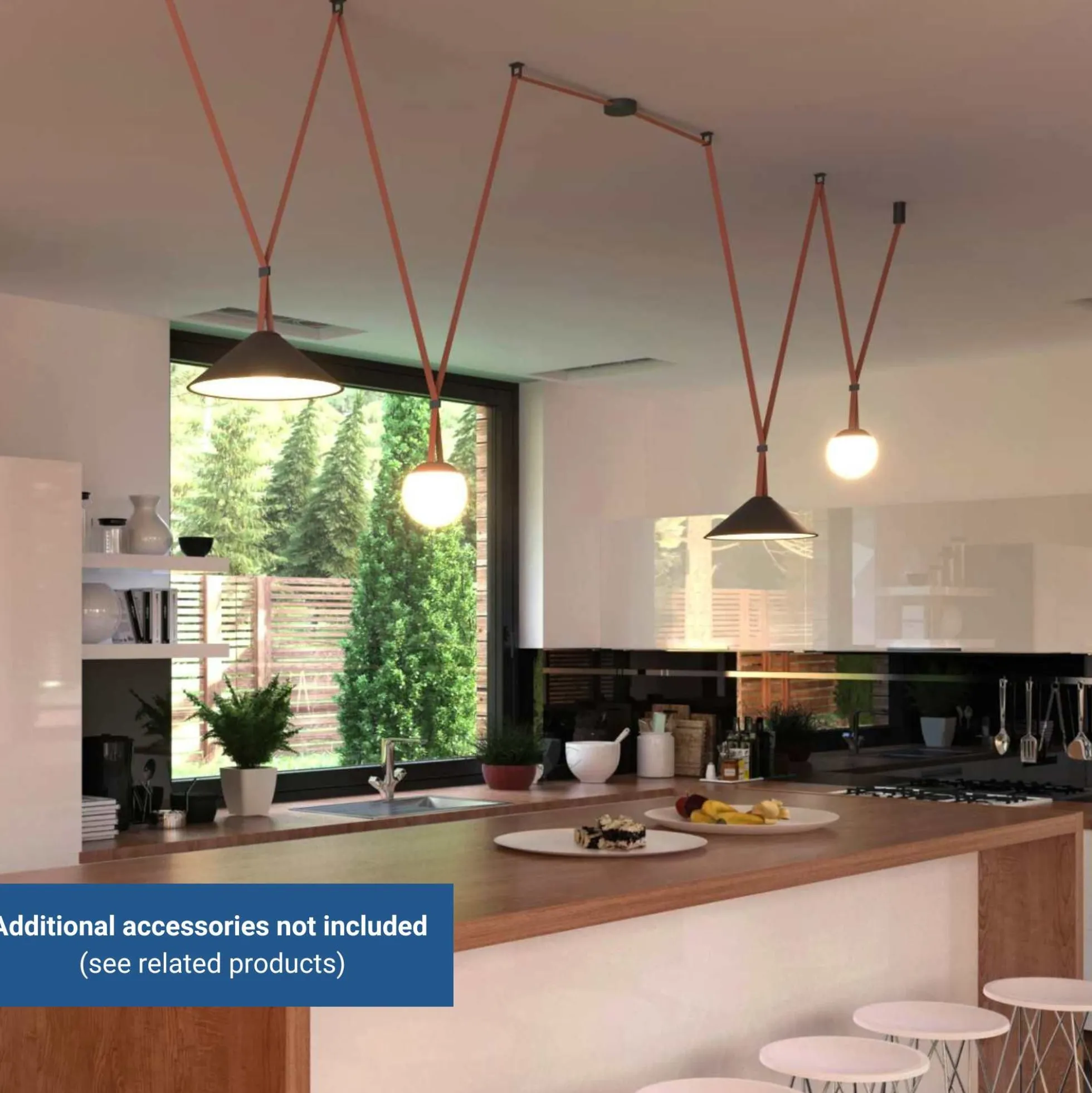 Lámpara CONO para sistema "Axia" - 12W - 48V - Luz cálida