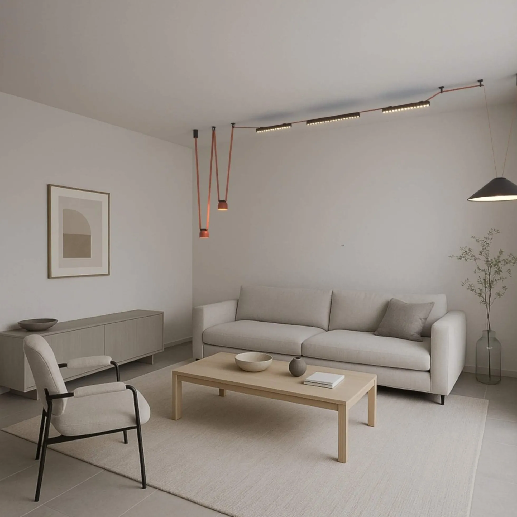 Lámpara CONO para sistema "Axia" - 12W - 48V - Luz cálida