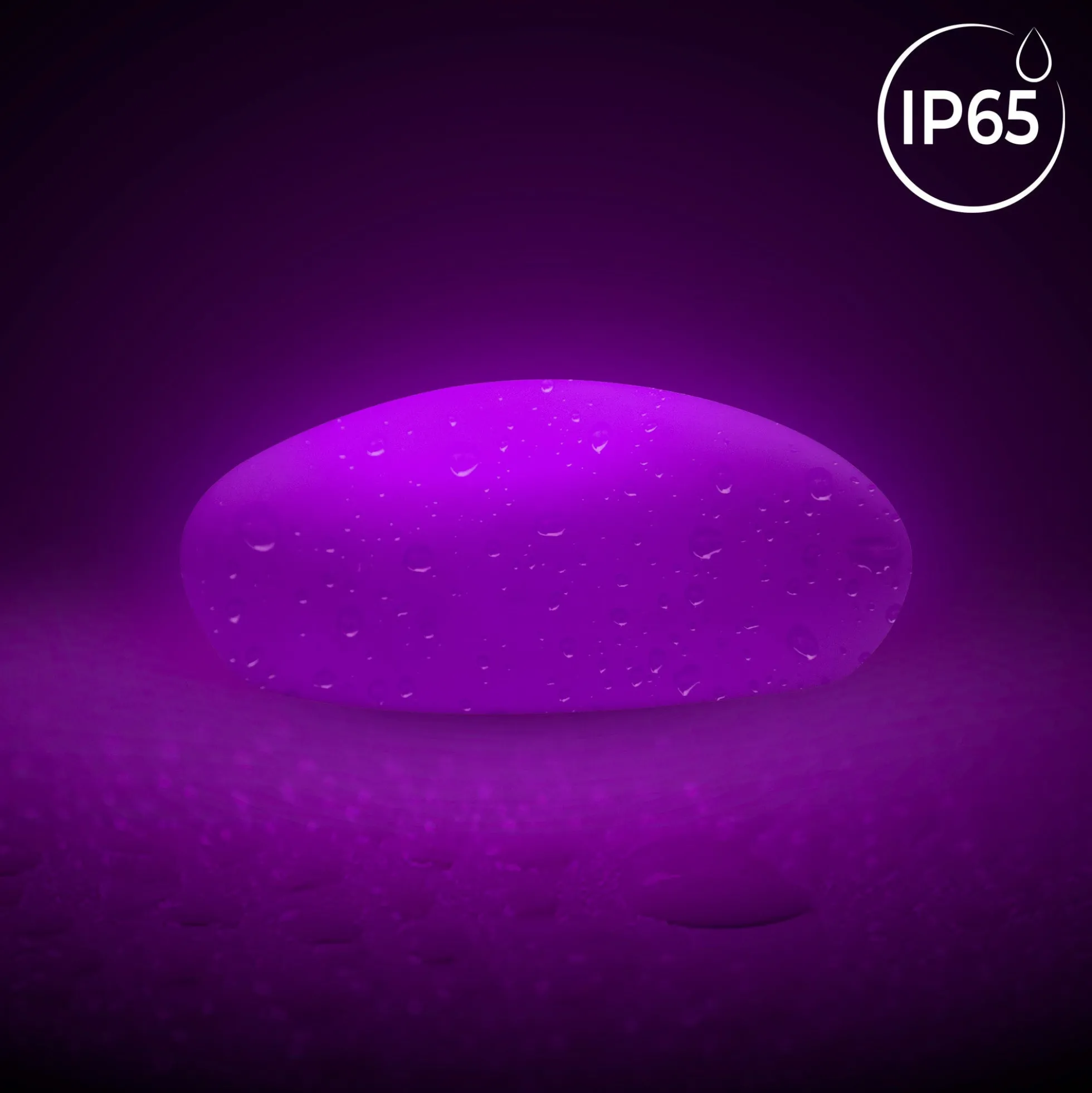 Lámpara de exterior "Stone" - RGBW - 1,2W - 40cm - Recargable