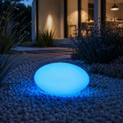Lámpara de exterior "Stone" - RGBW - 1W - Ø28 - Recargable