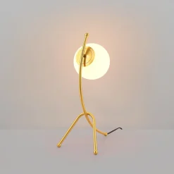 Lámpara de mesa bola cristal