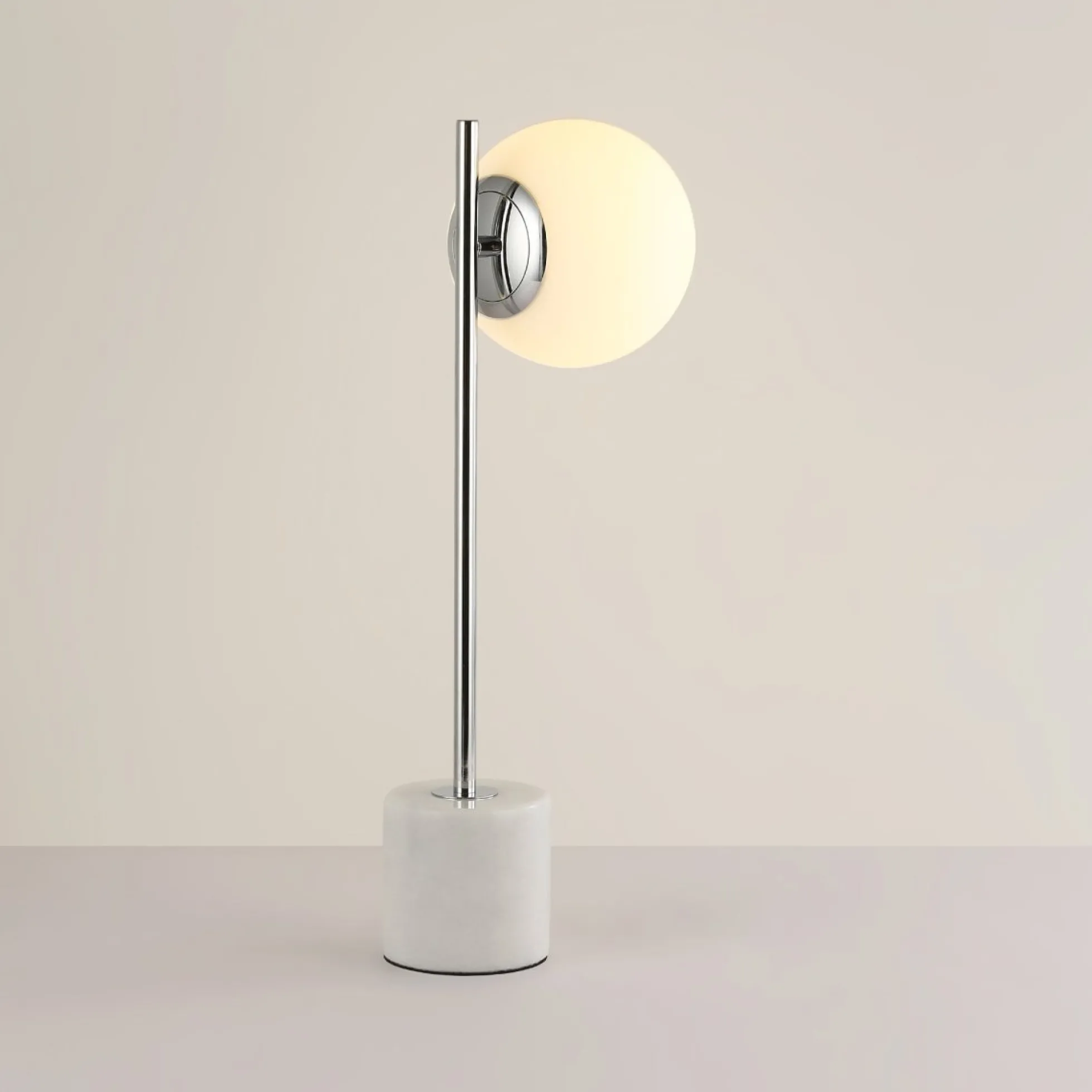 Lámpara de mesa bola cristal "LICRU" - E27 - Ø 15cm