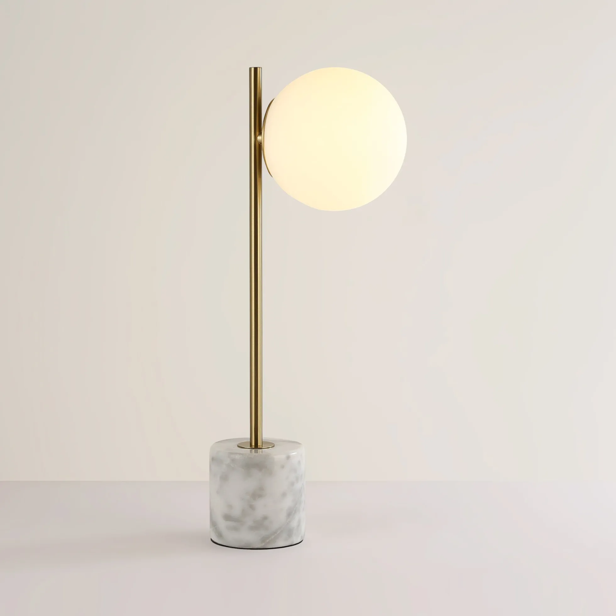 Lámpara de mesa bola cristal "LICRU" - E27 - Ø 15cm