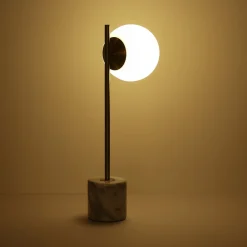 Lámpara de mesa bola cristal