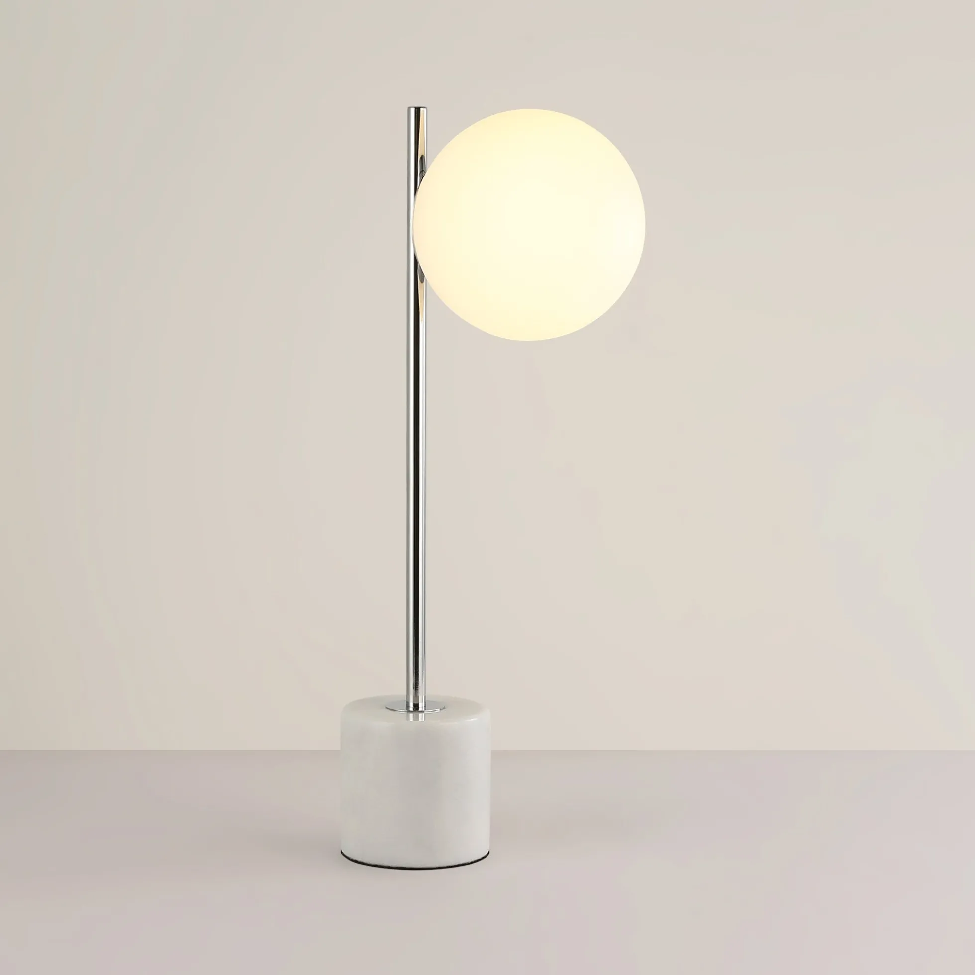 Lámpara de mesa bola cristal "LICRU" - E27 - Ø 15cm