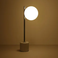 Lámpara de mesa bola cristal