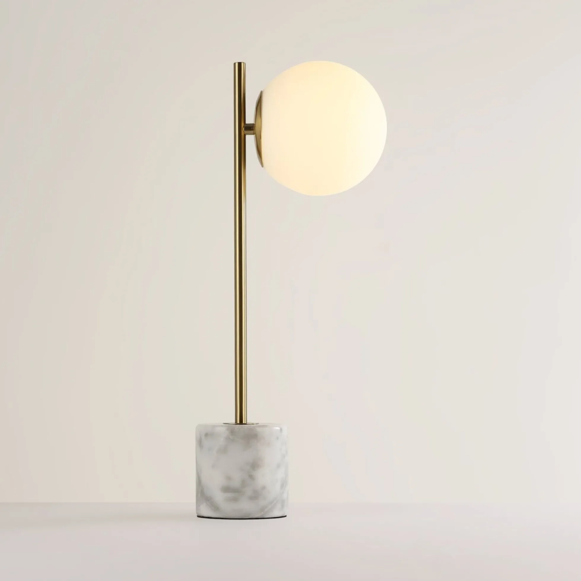Lámpara de mesa bola cristal "LICRU" - E27 - Ø 15cm