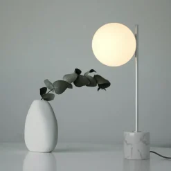 Lámpara de mesa bola cristal