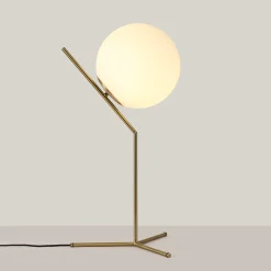 Lámpara de mesa bola cristal