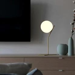 Lámpara de mesa bola cristal