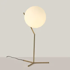 Lámpara de mesa bola cristal