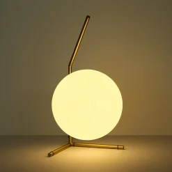 Lámpara de mesa bola cristal