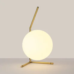 Lámpara de mesa bola cristal