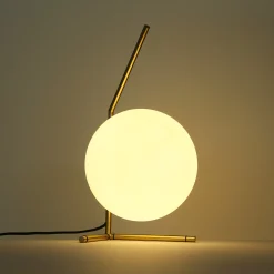 Lámpara de mesa bola cristal