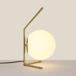 Lámpara de mesa bola cristal