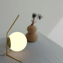 Lámpara de mesa bola cristal